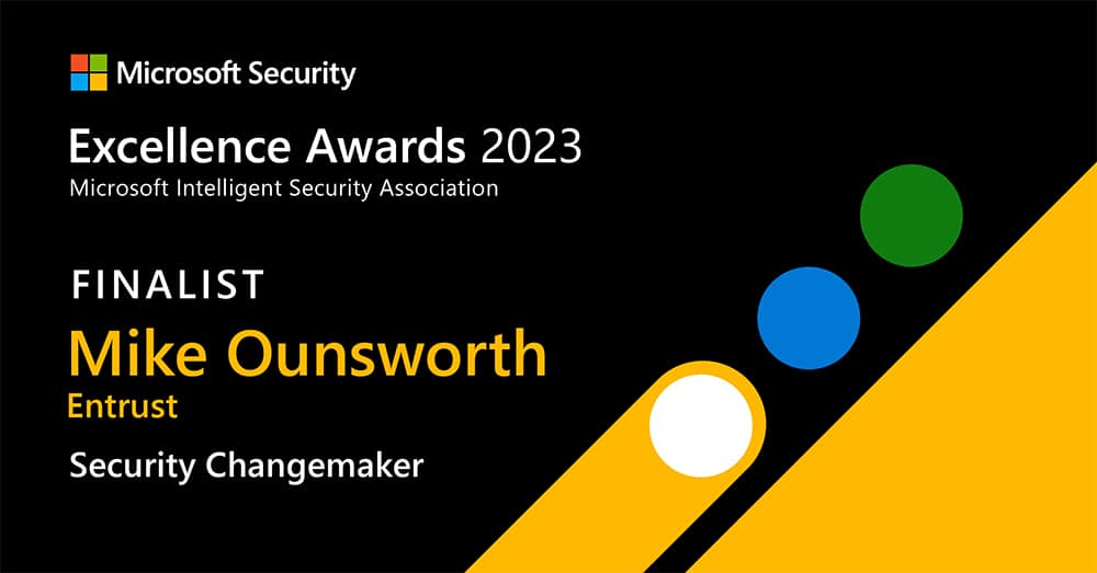Finalist Microsoft Security Awards 2023 Mike Ounsworth