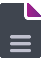 icône de fichier violette et grise