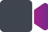 icône vidéo violette et grise