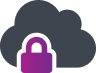 icon of cloud with padlock