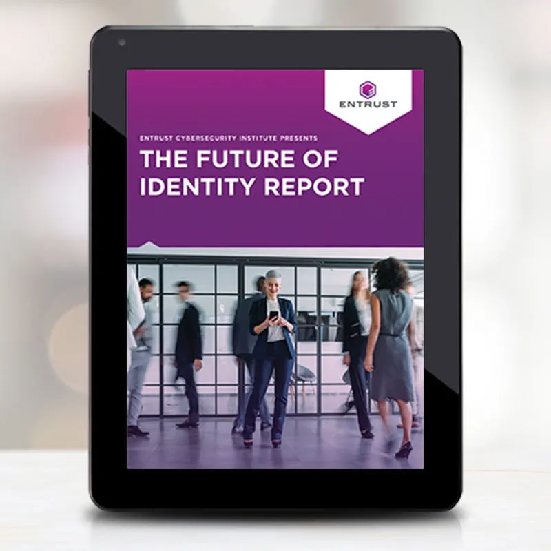 Futuro della copertina del report sull'identità