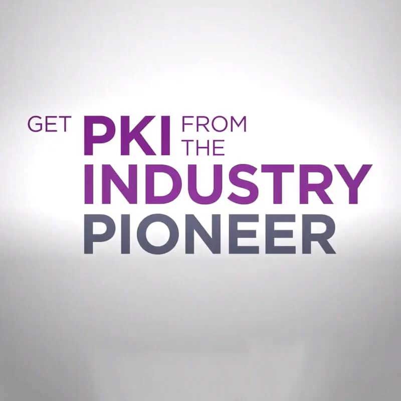 obtenha a PKI da pioneiro do setor