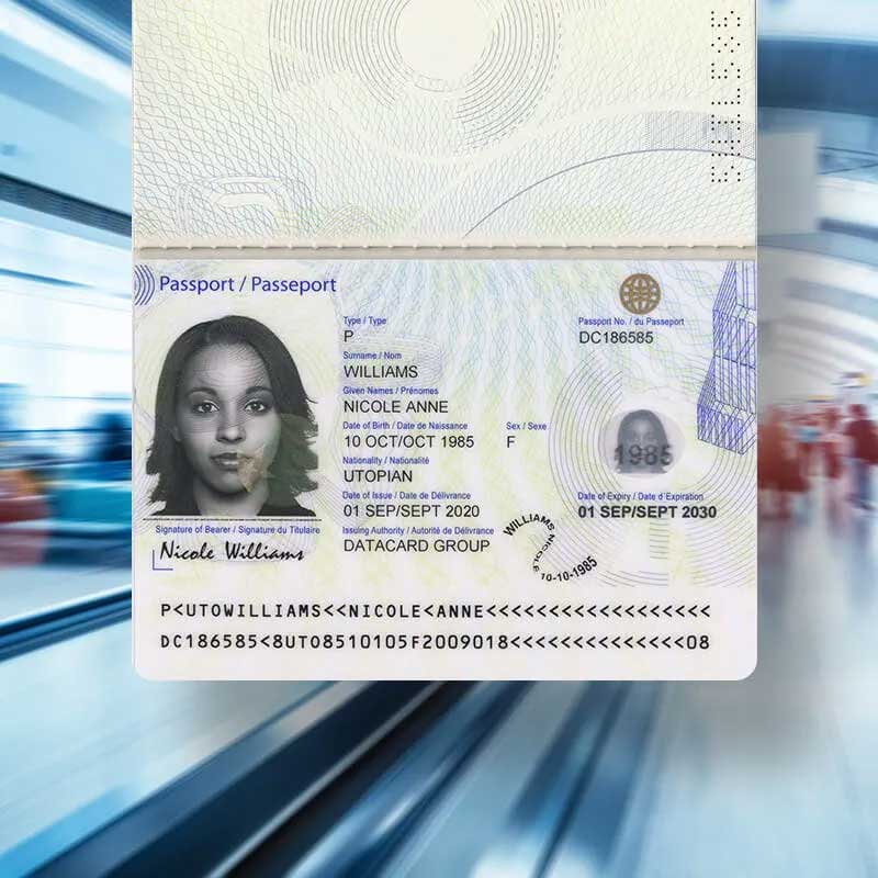 exemplo de passaporte