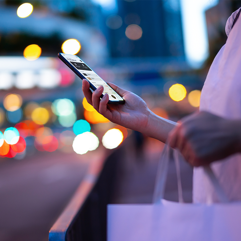 Person using a phone