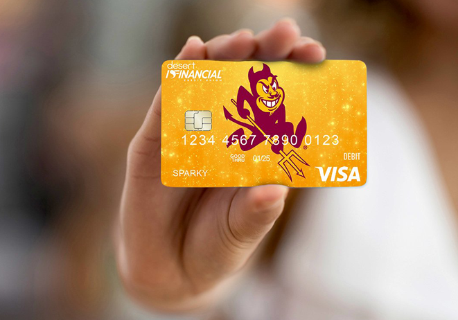 Arizona State University-branded Visa debit card