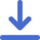 download arrow icon in blue