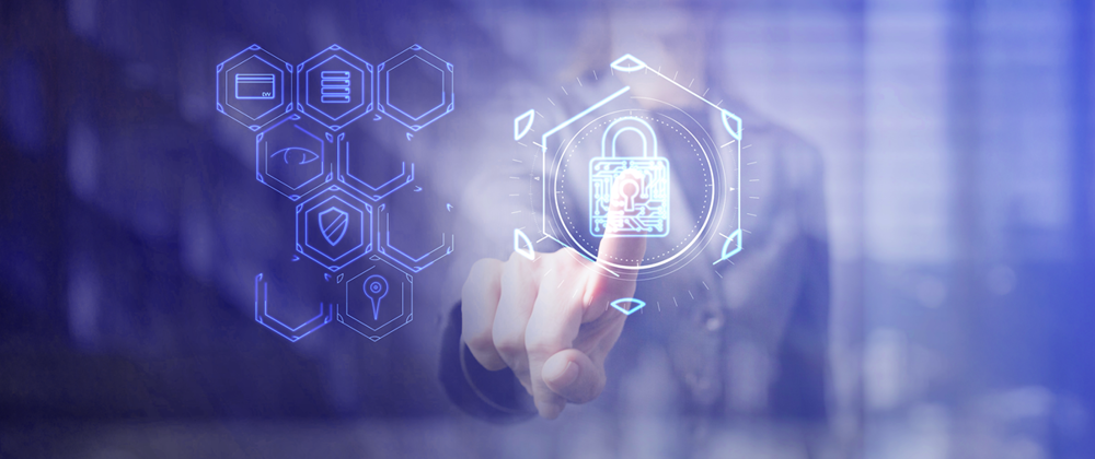Finger tapping a lock icon