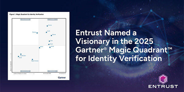 Entrust Named a Visionary heading graphic