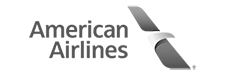 American Airlines logo gray