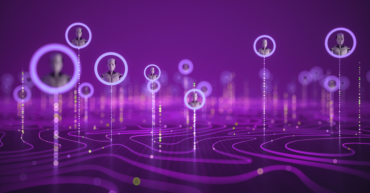 digital purple graphic