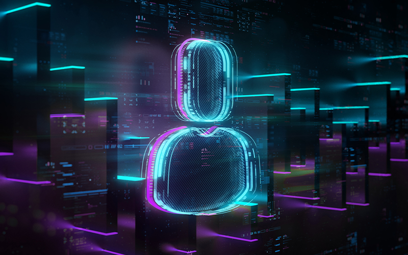 digital image of abstract user