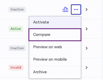 Workflow comparison