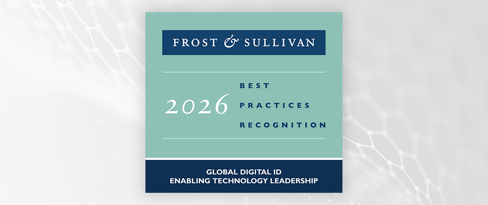 Frost & Sullivan 2026 Best Practices Recognition award for global digital ID technology leadership