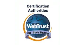 Logo di firma del codice BR di Web Trust